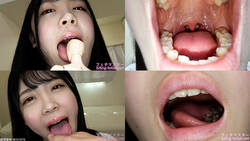 [Oral fetish] Akari Minase&#39;s maniac oral observation and oral fetish play! [Swallowing]